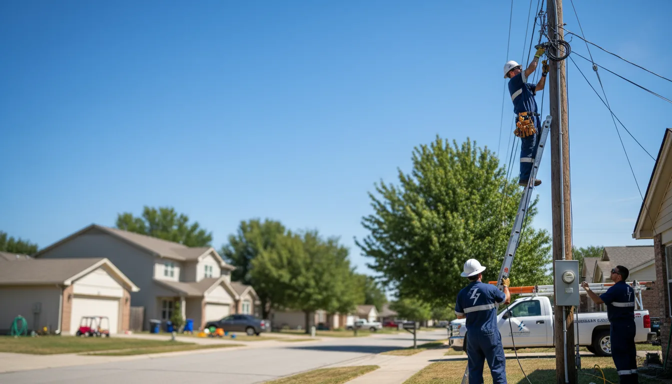 Residential electrician providing installation services in Long Grove, IA